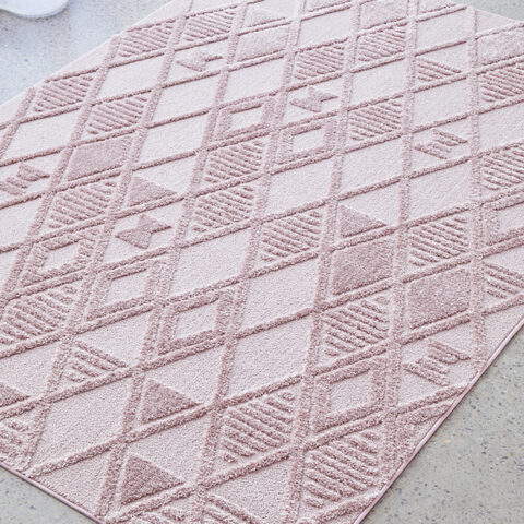 marigold-lisa-pink-retro-textured-rug-unitex-urbanrugs