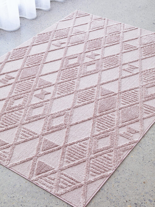 marigold-lisa-pink-retro-textured-rug-unitex-urbanrugs